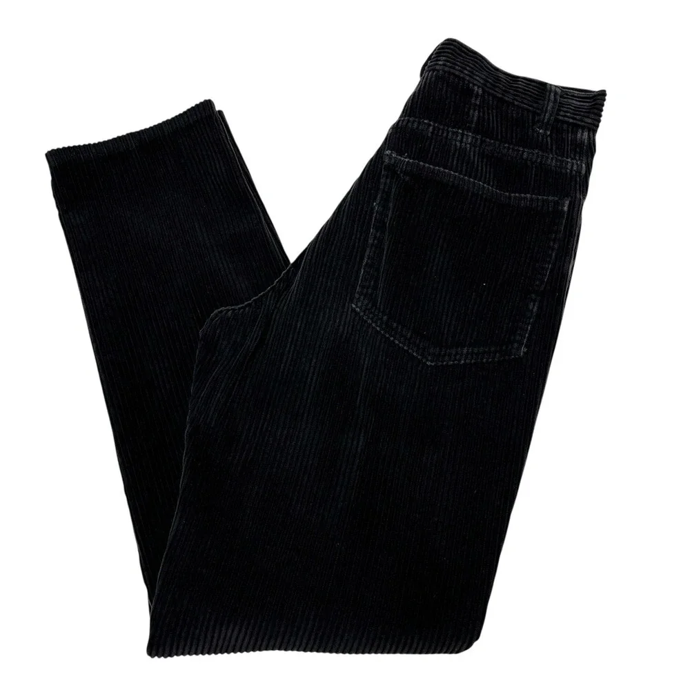 Express Y2K Corduroy Pants Blue Wide‎ Wale High Rise Straight Leg Size 5/6L